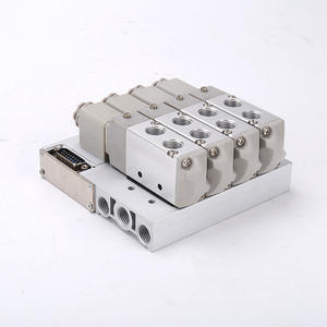 Conjunto de Válvulas Integradas ZL6102-02, Base de Colector Neumático con Solenoide para Tubo de 8mm, Nuevo, Circuito Electromagnético - Product Image 3