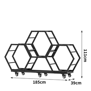 Wood Heavy Duty Modern Standing Type Display <b>Rack</b> for <b>Kitchen</b> Use with Multifunctional Design - Product Image 3
