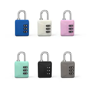 Lock Locks Candado 3-Digit ABS Mini Travel Luggage Lock Plastic Combination Safety Code Number Padlock For Miniature Locks