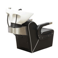 Salon noir Beauté Spa Chaise Barber Station Shampooing Lit en vente