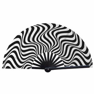 Grand éventail pliant en bambou pour Kung Fu, avec étui, effet brillant et sonore - Product Image 2