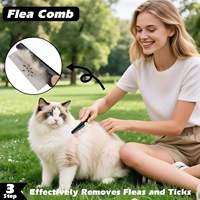 Nouveauté : Brosse autonettoyante 3-en-1 et ensemble de peignes double face anti-poils pour chats et chiens