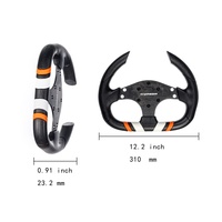 Volant de course universel TIYPEOR avec logo personnalisé, simulateur de jeu de course, 320 mm, plat, pour drift