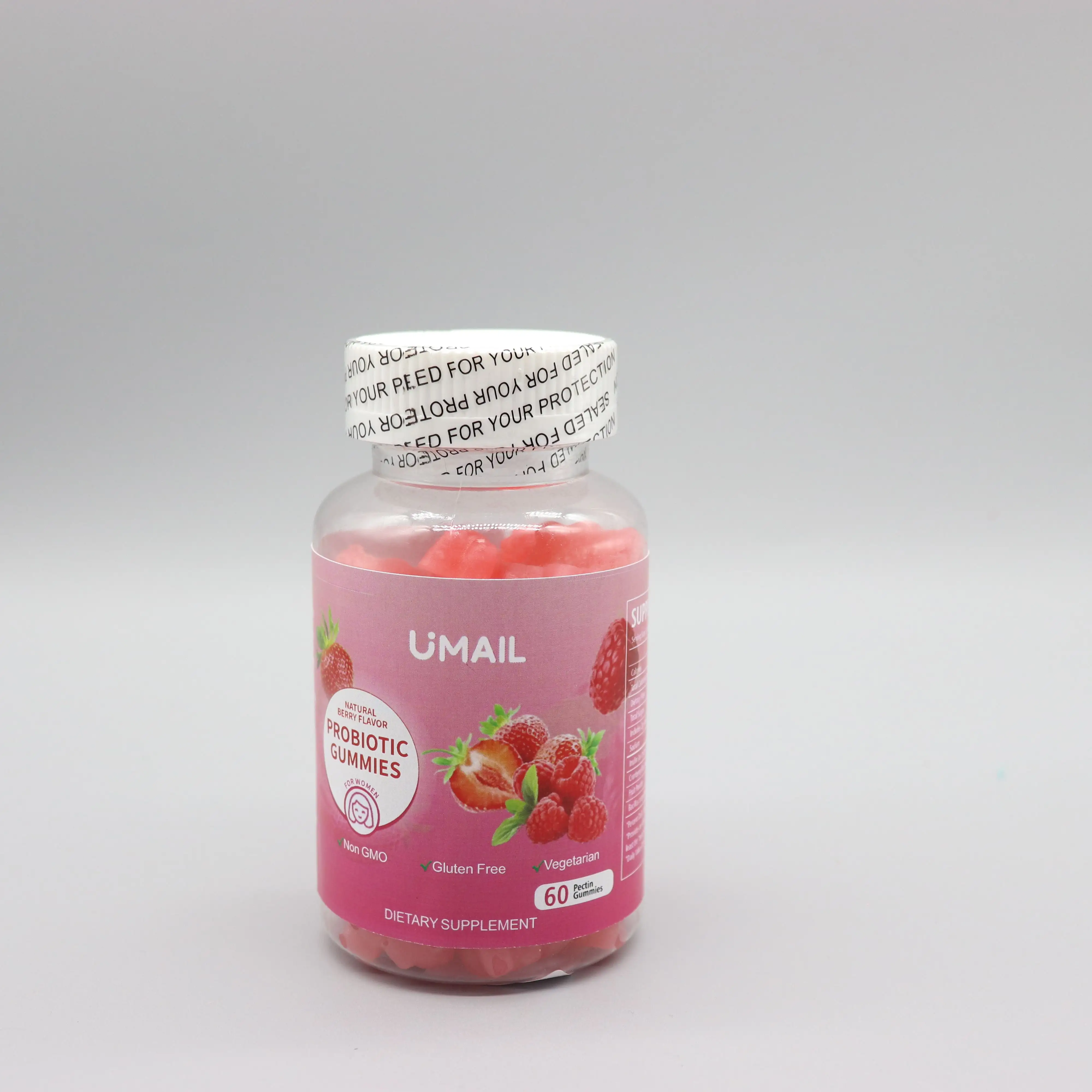 Formula Formula milik Tastiest Gummies probiotik untuk kesehatan pencernaan untuk dewasa dan anak-anak probiotik Vegan Chewable Vitamin