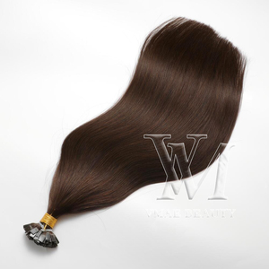 Punte a doppio disegno indiane VMAE diritte da 10 a 32 pollici di cheratina vergine allineata alla cuticola I K punte piatte estensioni dei capelli umani - Product Image 5