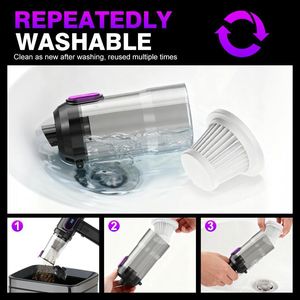 <span class=keywords><strong>Aspirateur</strong></span> de voiture, <span class=keywords><strong>aspirateur</strong></span> portatif sans fil, <span class=keywords><strong>aspirateur</strong></span> intégré à aspiration et soufflage haute puissance - Product Image 4