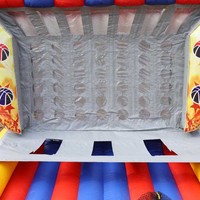 Juego de Baloncesto Inflable, Juego de Lanzamiento, Marca Songfa, Material de PVC, Portátil, Comercial, para Exteriores, Carnaval, Team Building