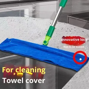 Paño de Microfibra para Mopa sin Perforaciones, Cubre Escoba Mágica, Perforado, Engrosado, Absorbente, Toalla de Limpieza para Pisos del Hogar - Product Image 1