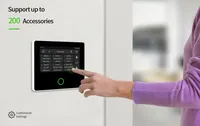 Panneau de système d'alarme de sécurité Tuya Smart WiFi 4G sirène intégrée avec capteur de mouvement de porte 433 système d'alarme domestique