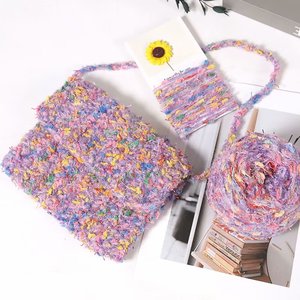 Chất Lượng Cao 100G Pha Trộn Tay Dệt Kim Sợi Phong Cách Thiết Kế Lạ Mắt Với Nhuộm Mô Hình Vòng Spun Phong Cách Ưa Thích Sợi - Product Image 6