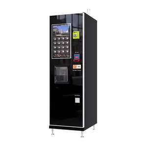 Otel metro istasyonu alışveriş merkezi dokunmatik ekran tam otomatik sikke işletilen sıcak kahve otomatı makineleri