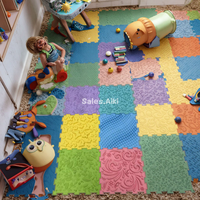 Tapis de jeu sensoriel pour massage des pieds en extérieur, jouets orthopédiques, puzzle de massage Shiatsu, dalles de sol texturées sensorielles pour l'autisme