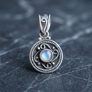 Sejal Creation Women's 925 Silver Fine Pendants Charms High Quality MOP <b>Stone</b> Bezel Setting Classic Anniversary Direct Factory - Product Image 2