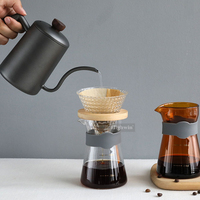 Cafetière à filtre manuelle HIGHWIN moderne en verre borosilicate de qualité alimentaire, durable, pour café glacé