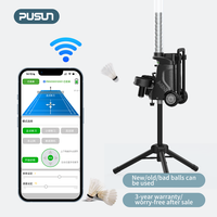 PUSUN PB MINI PRO OEM Machine d'entraînement de badminton intelligente et réglable avec lanceur télécommandé pour 52 balles