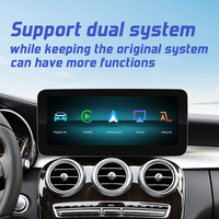 Sistema de navegación para coche Route de 10,25 pulgadas para Mercedes Benz Clase C W205 NTG5.0, soporte de audio para coche, sistema dual y carplay inalámbrico