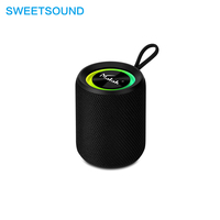 Nuevo Altavoz con Radio FM, Luces RGB, Woofer Estéreo, Inalámbrico, Bluetooth, con Revestimiento de Tela