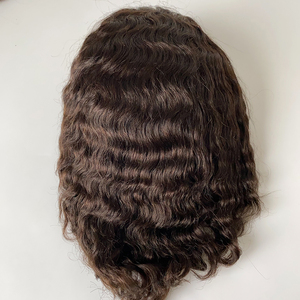 Vente en gros de dentelle de qualité supérieure avec base en PU 12 pouces vague noire hommes toupets remplacement postiche 100% cheveux humains toupet pour hommes - Product Image 3