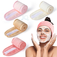 Diademas de Spa con Logotipo Personalizado, Ajustables, de Franela Suave, para Maquillaje, Lavado Facial, Cuidado de la Piel, Ducha, Yoga, Toalla Enrollable Lavable para Mujer