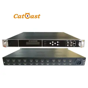 catcast最优惠的价格HD MI到IP编码器IPTV 24通道H 264视频HD MI编码器