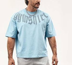 Custom T-<strong>shirt</strong> Blue Oversized Printed Sport t -<strong>Shirt</strong> Oversized Men's Plus Size High Quality Gym Oversized T-<strong>shirt</strong> for Men - Product Image 4