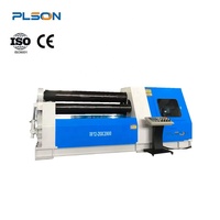 Machine à rouler les plaques PLSON de haute qualité, automatique, robuste, contrôlée par PLC, avec moteur pour le pliage des plaques en aluminium et en acier