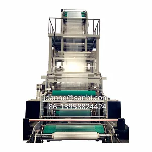 Multi-layer PE /HDPE/LDPE biodegradable ABA Rotary head Plastic Extruder Shrink Film blowing Machine