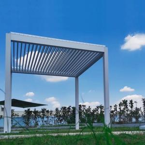 Gazebo Motorizado Impermeable para Piscina con Iluminación LED para Sombra en el Patio - Product Image 4