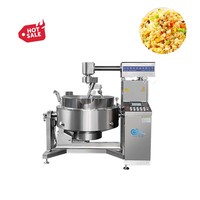 Edelstahl-Thermoöl-Kochkessel für Khoya-Kichererbsenpaste mit Planetenrührwerk und Mixer