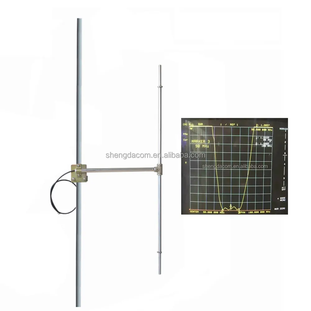 Aluminium alloy weld 88-108mhz yagi antenna with N-female fm radio transmitter communication antenna for fm broadcast