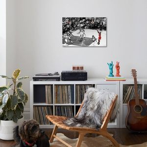 Arte de Pared en Lienzo de Michael Jordan, Jugador de Baloncesto Legendario, Impresión Personalizada MOQ 1 para Sala de Juegos u Oficina en Casa, Hecho en China - Product Image 4