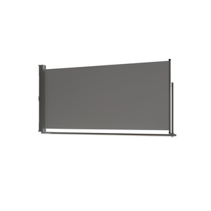 Toldo Lateral Retráctil Gris para Patio, 47.2x118.1 Pulgadas, Marco de Aluminio Manual, Refugio para Exteriores - Product Image 1