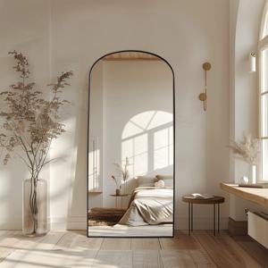 Большое современное напольное зеркало в форме арки — декоративная мебель для свадеб и торжеств - Product Image 1