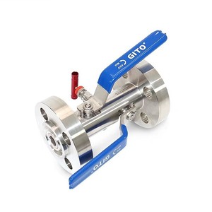 Vanne de coupure à boisseau sphérique double isolation en acier inoxydable 304 personnalisée, à passage plein, avec manomètre, pour applications de régulation de trafic QYX41F -16P, haute performance - Product Image 2