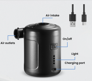 <span class=keywords><strong>Bolsa</strong></span> <span class=keywords><strong>de</strong></span> Almacenamiento Eléctrica <span class=keywords><strong>de</strong></span> Plástico con USB Tipo C para Accesorios <span class=keywords><strong>de</strong></span> Camping, Bomba <span class=keywords><strong>de</strong></span> Aire con Compresor, Pantalla LCD, Flujo <span class=keywords><strong>de</strong></span> Aire <span class=keywords><strong>de</strong></span> 400L/min, 6000mAh - Product Image 4