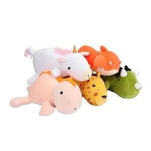 Commercio all'ingrosso di alta qualità di personalizzazione kawaii unicorno mucche imbottite giocattoli per bambini cuscino comfort per dormire