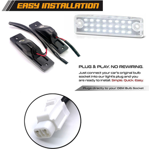 Eclairage de plaque d'immatriculation à LED pour Toyota 4Runner <span class=keywords><strong>1996</strong></span>-2024 Sequoia Sienna <span class=keywords><strong>Previa</strong></span> 10 Series Land Cruiser Prado 2000 series 2019 - Product Image 4