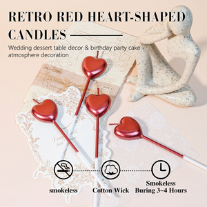 <span class=keywords><strong>Bougie</strong></span> d'anniversaire en forme <span class=keywords><strong>de</strong></span> cœur rose scintillante, artisanale, écologique, non toxique, style Instagram, fée déesse - Product Image 1