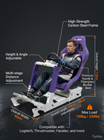 Nuevo Simulador de Carreras con Asiento Deportivo Cómodo, Asiento de Carreras, Simulador de Conducción de Automóviles