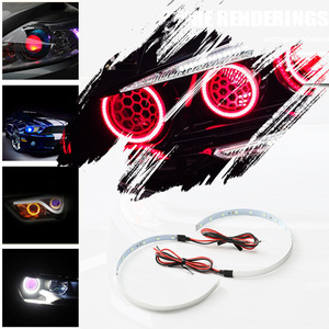 Offre Spéciale LED Devil Eyes Halo Ring pour voiture moto phare Q 5 Hell a Bi Xenon Projector Retrofit - Product Image 2