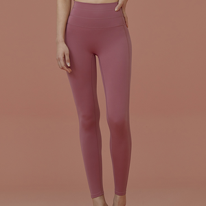 Al por mayor de encargo suave polainas de Yoga ropa deportiva Color sólido de alta elástico para damas - Product Image 3