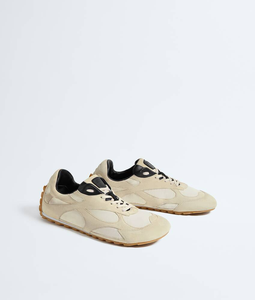 Bottega Premium Unisex Retro De Trainer, Zapatillas de Moda con Bloques de Color, Casuales, Versátiles, Antideslizantes, Combinables con Todo, de Uso Diario, de Cuero Genuino Veneta - Product Image 2