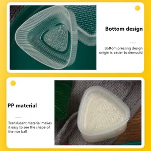 Rollos de <span class=keywords><strong>sushi</strong></span> japoneses Molde de <span class=keywords><strong>sushi</strong></span> Onigiri Bola de arroz Bento Press Maker Mold - Product Image 3