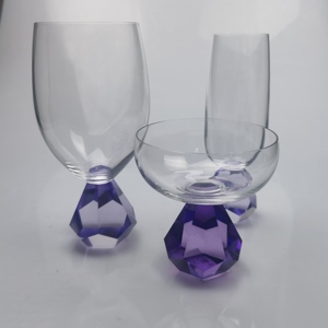 Verres à vin personnalisés <span class=keywords><strong>de</strong></span> luxe, verres inclinés <span class=keywords><strong>de</strong></span> brandy, <span class=keywords><strong>de</strong></span> marque, à la mode - Product Image 3