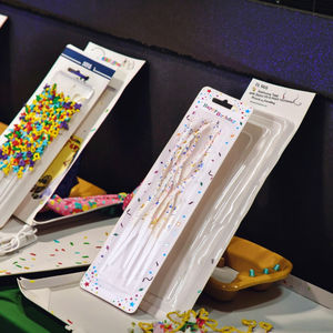 Colorato a spirale curva gradiente di compleanno candele di paraffina torta di cera decorazioni per il partito per Ramadan Diwali Halloween - Product Image 5