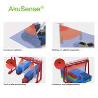 Scanner laser 2D Akusense AS-41C TOF Capteur LiDAR optique à angle de balayage diffus de 300 degrés pour la fabrication AGV