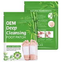 Patchs détoxifiants pour les pieds à faible MOQ, vente en gros, naturels, à base de plantes, pour la santé, fabricant de patchs détoxifiants pour les pieds au vinaigre de bambou