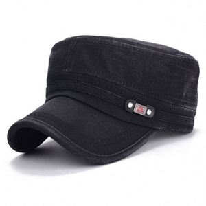 Wholesale Korean Fashion Men Captain Hat Plain New Sun Visor <b>Old</b> Wash Flat Captain Hats - Product Image 4