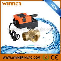 Traitement de l'eau Winvall 24VAC/DC 2 voies/3 voies actionneur électrique manuel 2 ''DN50 vannes motorisées en laiton