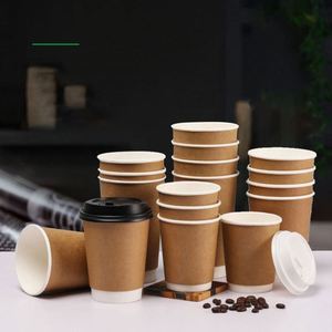 Gobelet à café en papier ondulé à double paroi, écologique, jetable, personnalisé Wn03, pour boissons chaudes - Product Image 3